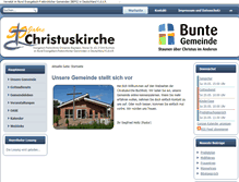 Tablet Screenshot of christuskirche-buchholz.de